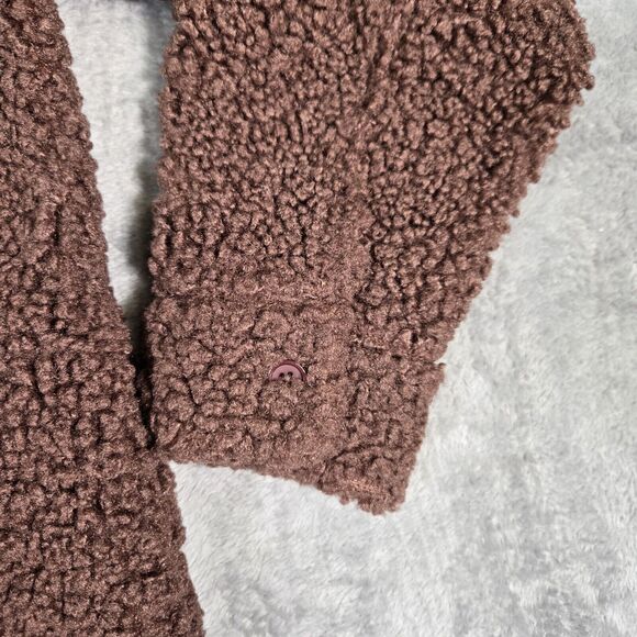 Steve Madden Shirt Jacket Women's Small Shaved Chocolate Brown Cozy W/ Pockets - Picture 7 of 7